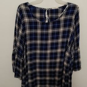 Plaid long sleeve shirt